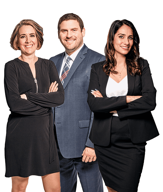 Three of our family law attorneys: Kelly Dodd, David Iancu, and Lindsey White